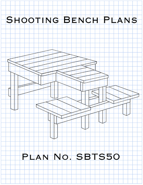 Shooting bench plans for both left and right-handed shooters